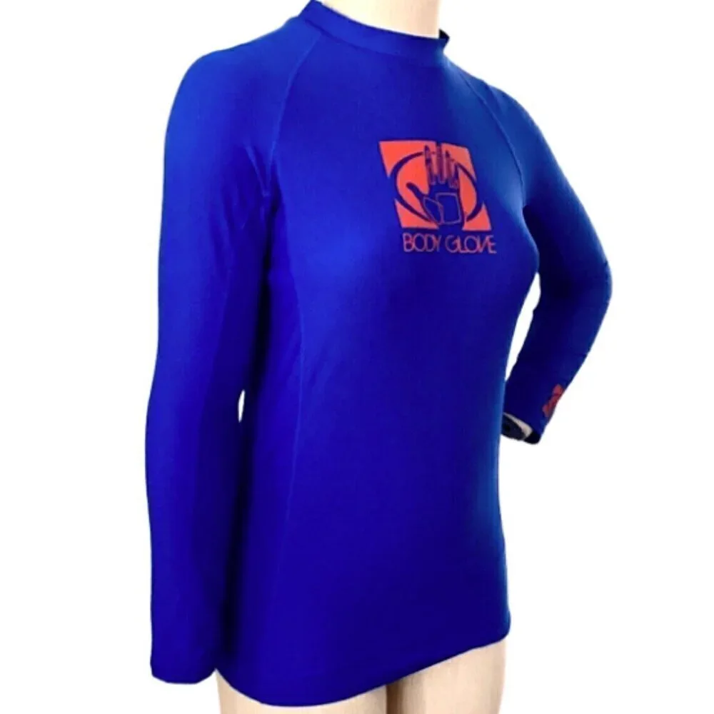 Body Glove Rash Guard Surf Swim Top Long Sleeve‎ Unisex Kids Sz 16 Blue 279D